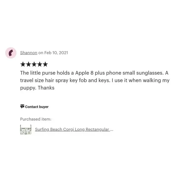 Waterproof Corgi Rectangular Crossbody Purse - Picture 6 of 10